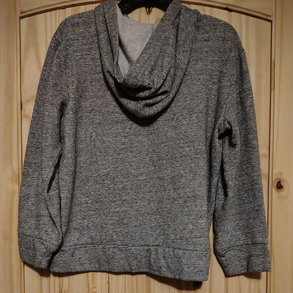 NWOT Old Navy Big Boys Heather Gray Zip Up Jacket Hoodie Size XL (14-16)